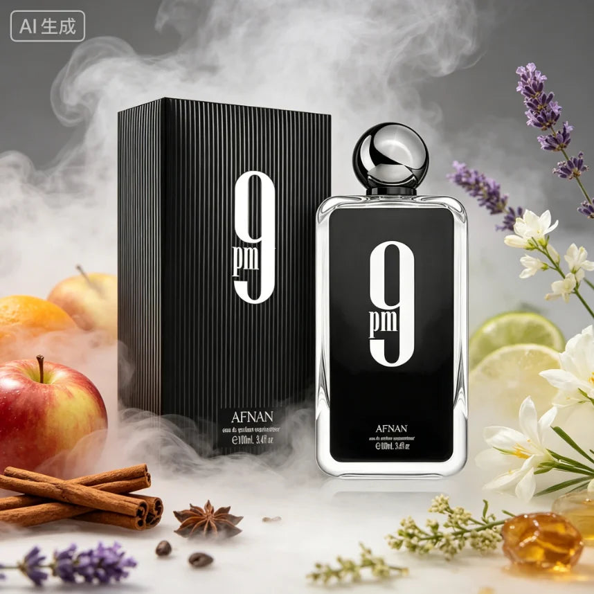 Perfumes Arabes AFNAN 9PM/9AM Perfume 100ml 9pm Perfume Man Lasting Perfumes and Colognes Luxury Fresh Woody Aromatic Fragrance